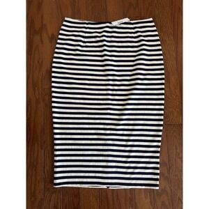 NWT's J.Crew Women's Sz 14 Striped Pencil Skirt Classic Preppy Coastal